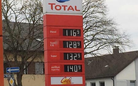 Dieselpreis erfreulich niedrig