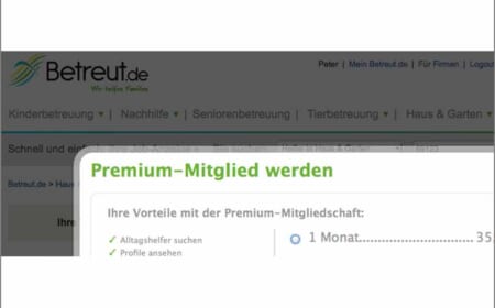 betreut.de – Kontaktaufnahme nur gegen Abo?