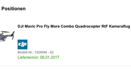 Conrad verschiebt Lieferung des DJI Mavic schon wieder