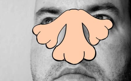 Habe ich drei Nasen?