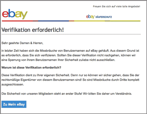 Ebay Passwort ändern