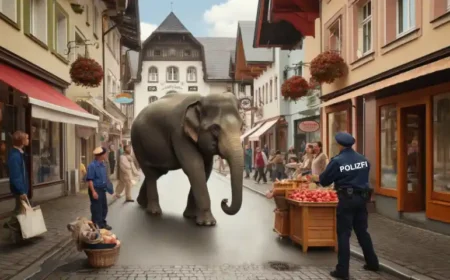 Was passiert, wenn ein Elefant entlaufen ist?