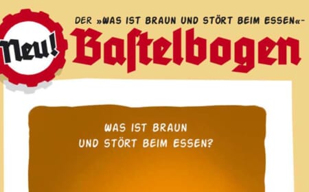 Was ist braun und stört beim Essen?