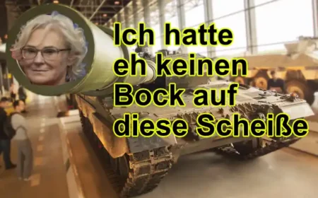 Lambrecht ist dann mal weg