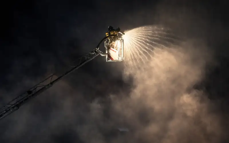 Feuer in der Nachbarschaft