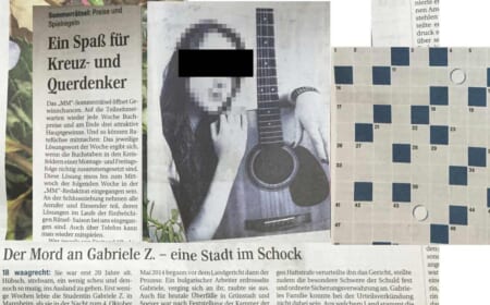 Geschmackloser Spaß mit dem Foto einer Geschändeten, Mannheimer Morgen