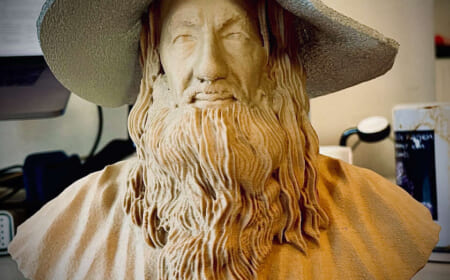 Gandalf – Ian McKellen – 3D-Druck aus Holz