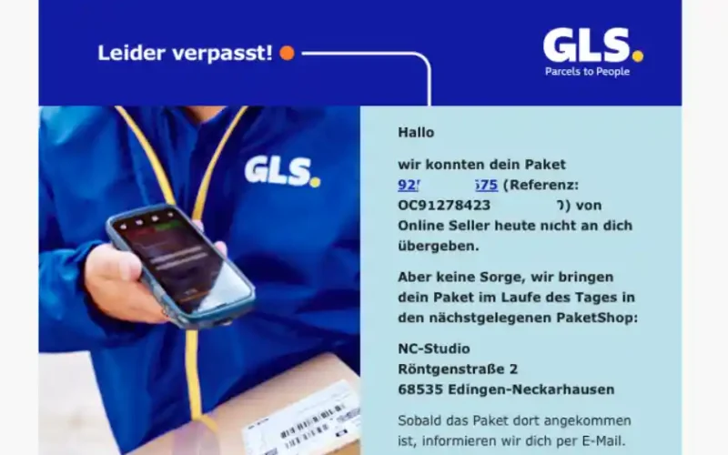 GLS stellt Paket nicht zu