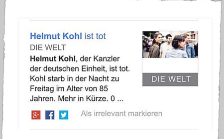 Helmut Kohl ist nicht tot, oder doch?