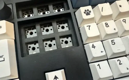 Letzte Tasten hinzugefügt – mechanisches Keyboard