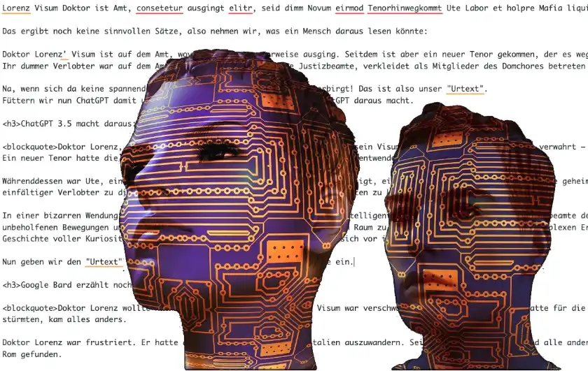 Lorem Ipsum und die künstliche Intelligenz