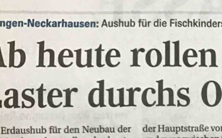 Da rollen der Schokolade und der Radio durchs Ort