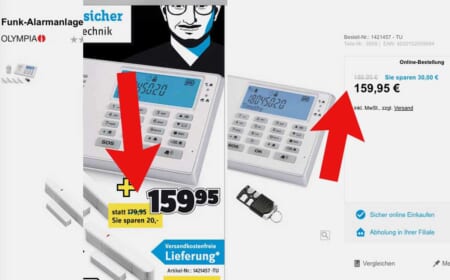 Durchgestrichene Mondpreise garantieren kein Schnäppchen