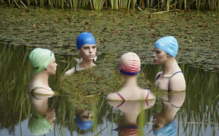 Neckarnixen schwimmen  an Maria Lichtmess nackt