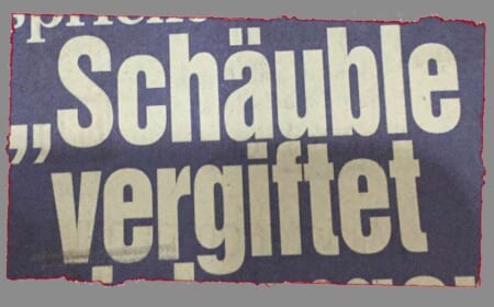 Schäuble vergiftet!