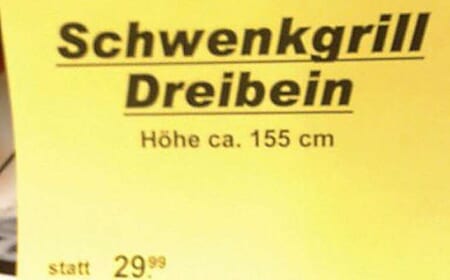 Dreibein jetzt 5 Euro billiger