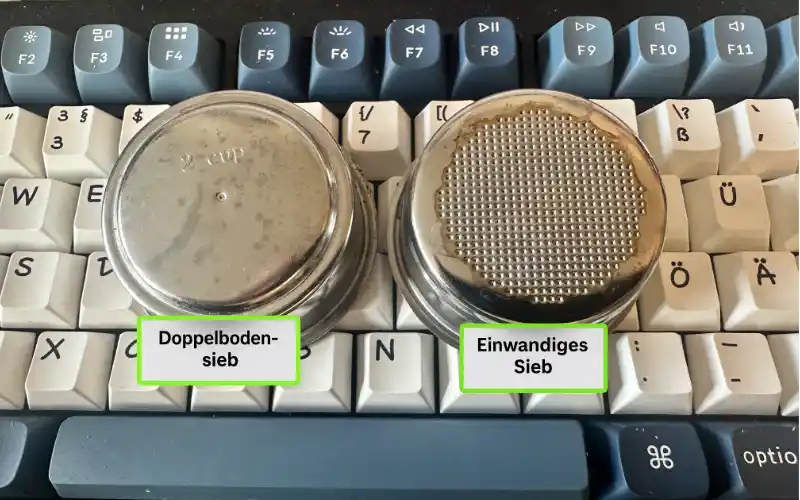 Espresso – Siebe doppelwandig, einwandig, bottomless – Siebträger