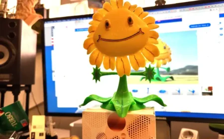 Sonnenblume aus dem Mingda 3D-Drucker – Plants vs. Zombies