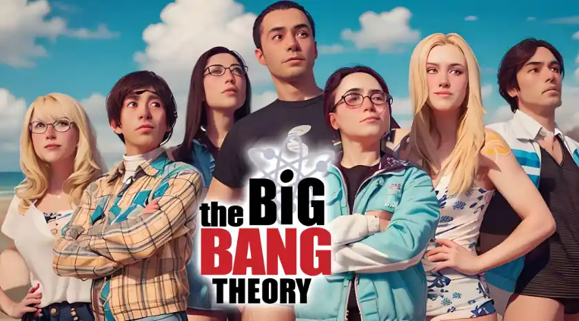 Skizze der Darsteller von The Big Bang Theory
