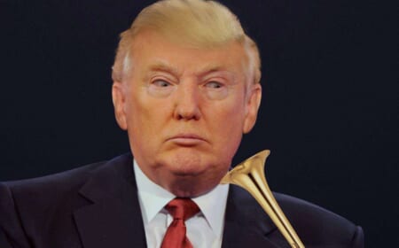 Blase auch Du Donald Trump den Marsch!