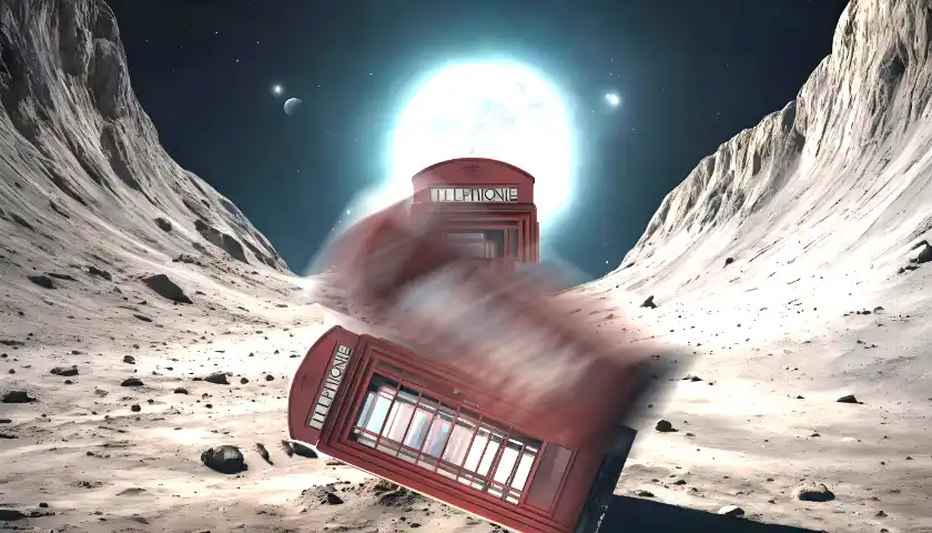 Elon Musk schießt eine Telefonzelle auf den Mond