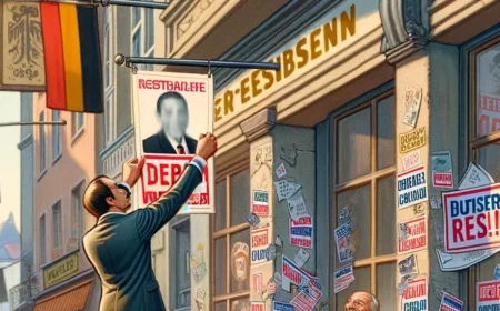 Angriff auf plakateklebenden Politiker