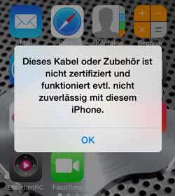 IOS 7 macht Schluß mit vielen Zubehörteilen